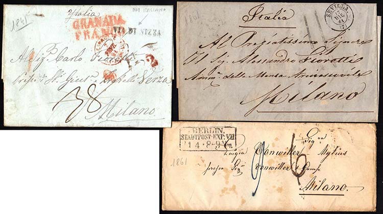 1841/1861 - Tre lettere ... 