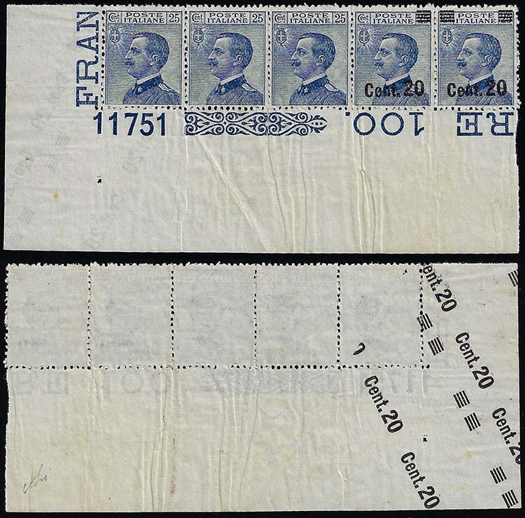 1925 - 20 cent. su 25 cent., ... 