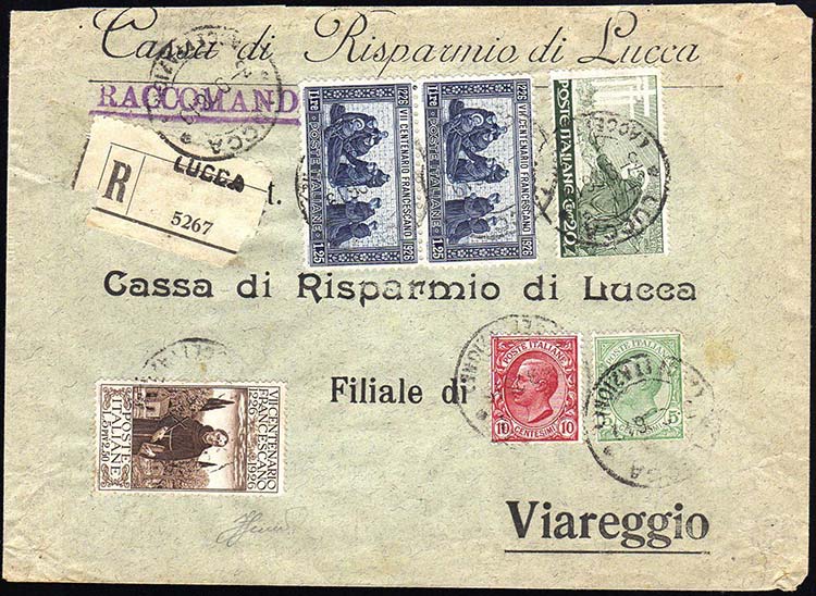 1926 - 5 + 2,50 lire, 20 cent., ... 