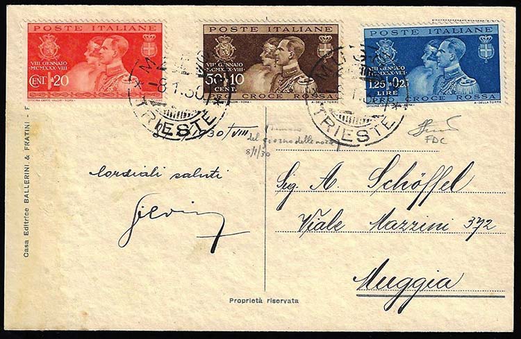 1930 - Nozze di Umberto (269/271), ... 