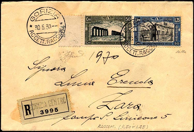 1930 - 50 cent. + 20 cent. e 1,25 ... 