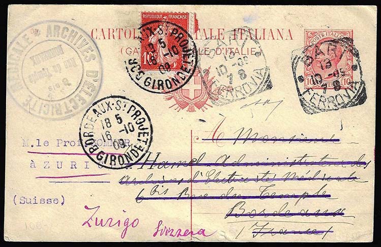 INTERI POSTALI 1902 - 10 cent. ... 