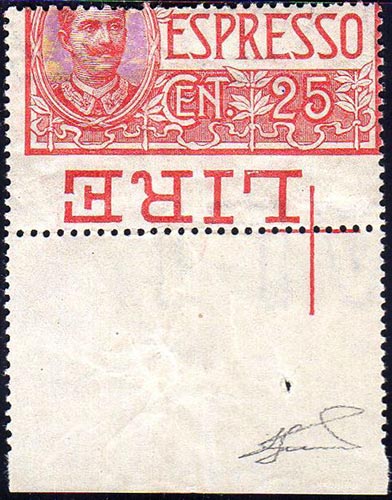 1903 - 25 cent. (1), dentellatura ... 