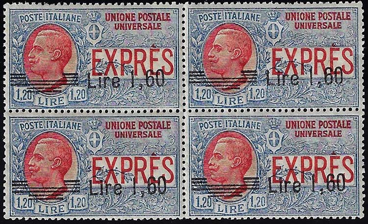 1924 - 1,60 su 1,20 lire, ... 
