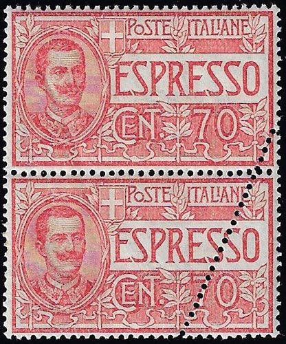 1925 - 70 cent. (11), coppia ... 