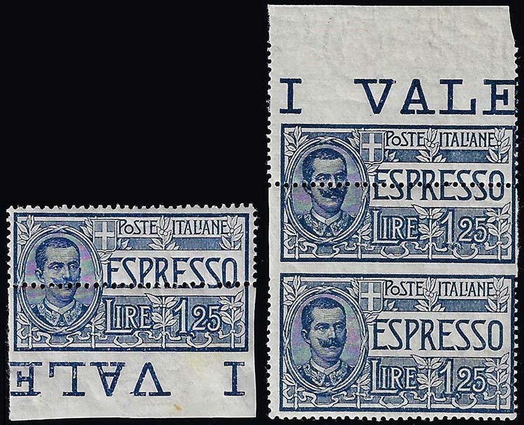 1925 - 1,25 lire, dentellatura ... 