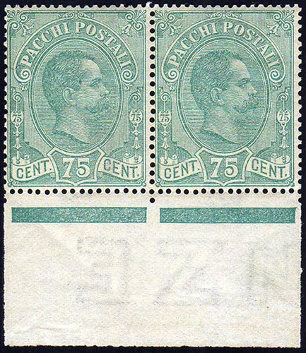 1884 - 75 cent. Umberto I, coppia ... 