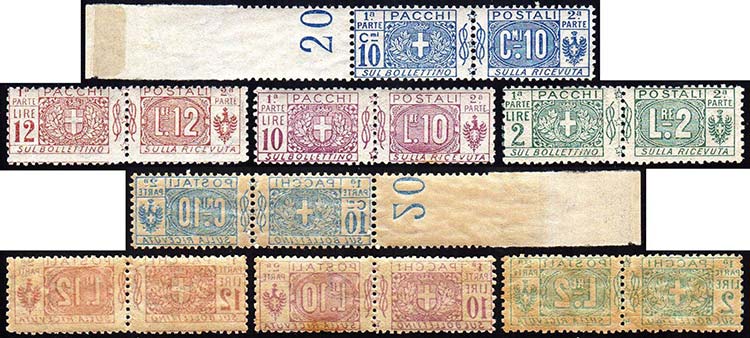 1914 - 10 cent., 2 lire, 10 lire, ... 