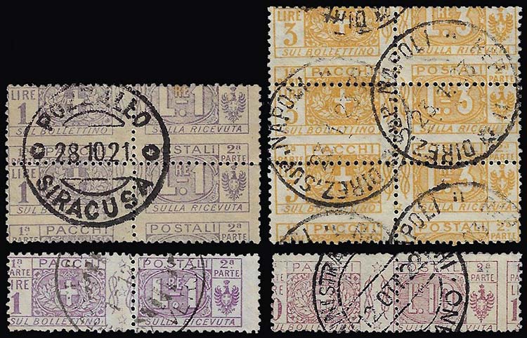 1914 - 1 lira, coppia e singolo, 3 ... 