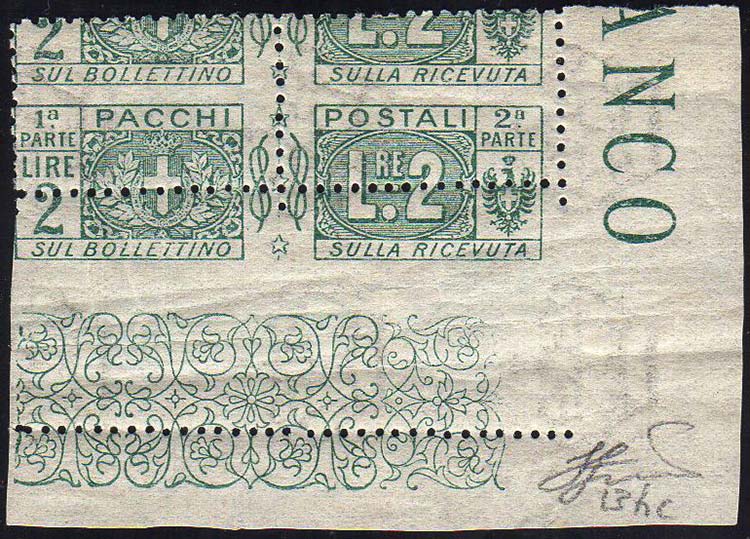 1914 - 2 lire nodo di Savoia al ... 