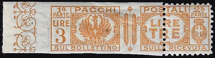 1927 - 3 lire (32), non dentellato ... 