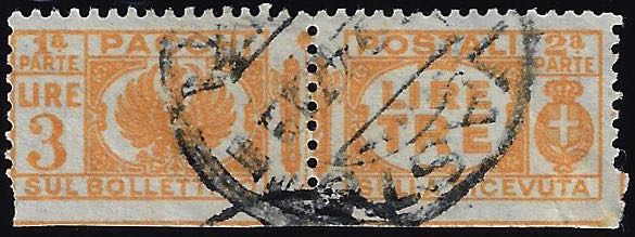 1927 - 3 lire, non dentellato in ... 