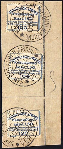 1940 - 1,50 lire Previdenza ... 