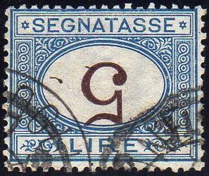 1870 - 5 lire azzurro e bruno, ... 