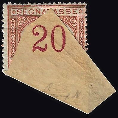 1890 - 20 cent. arancio e carminio ... 