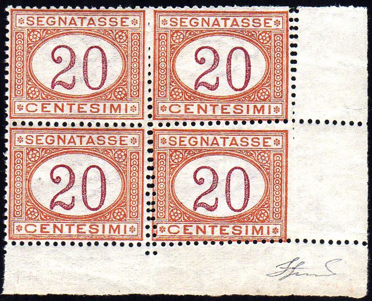 1890 - 20 cent. arancio e ... 