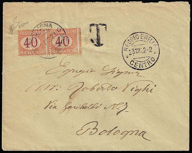 1922 - 40 cent. arancio e ... 