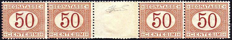 1890 - 50 cent. arancio su ... 