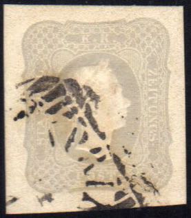 1861 - 1,05 soldi lilla grigio ... 