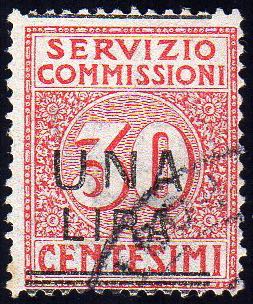 1925 - 1 lira su 30 cent., ... 