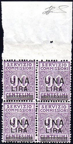 1925 - 1 lira su 90 cent., ... 