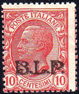 1922 - 10 cent., soprastampa BLP ... 
