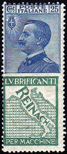 1924 - 25 cent. Reinach (7), gomma ... 