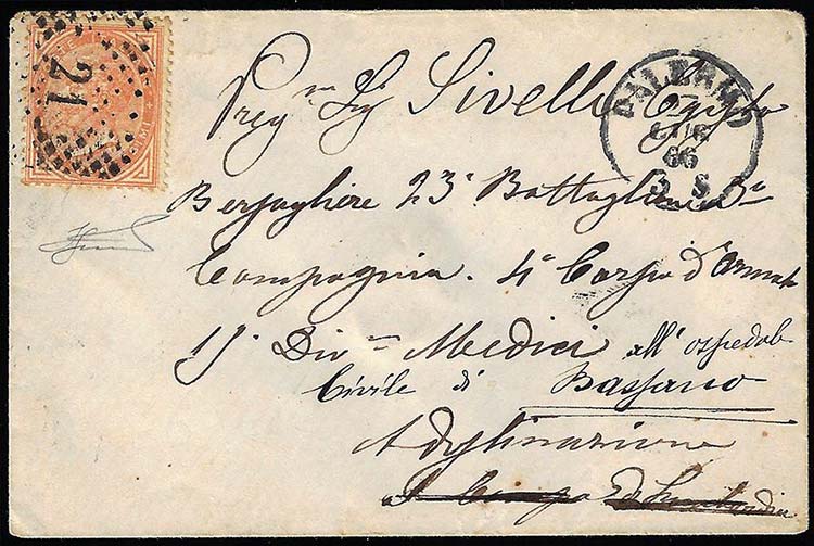 1866 - 10 cent. De La Rue, ... 