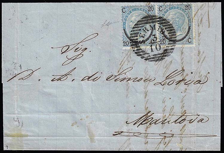 1866 - 20 cent. su 15 cent. Ferro ... 