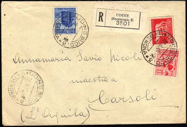 1945 - 5 lire, emissione di Roma, ... 