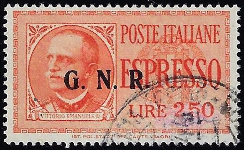 1943 - 2,50 lire, soprastampa ... 