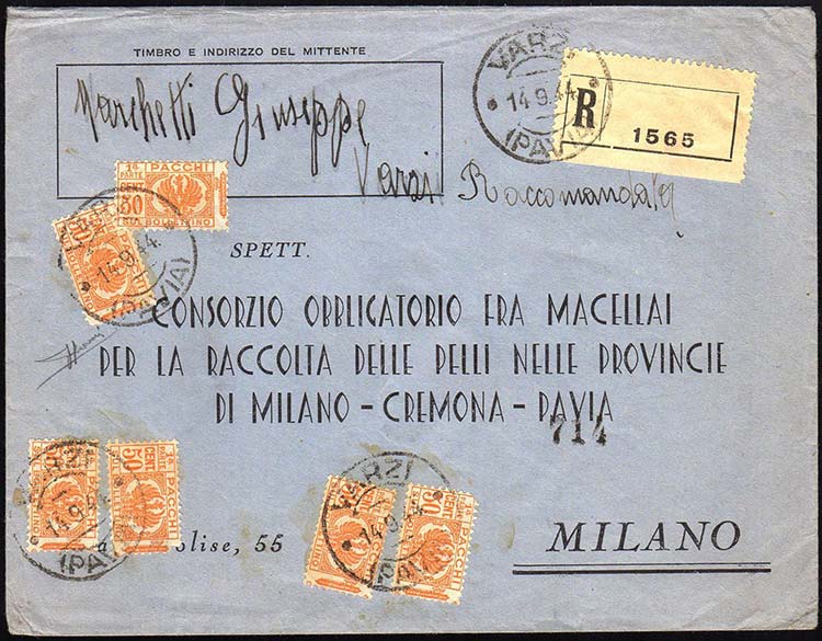 1944 - 50 cent. pacchi postali ... 