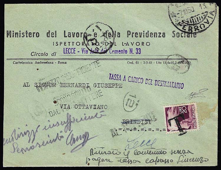 1950 - 20 lire Democratica (561), ... 
