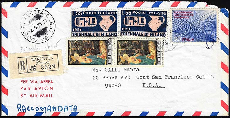 1971 - 55 lire Triennale (667), ... 