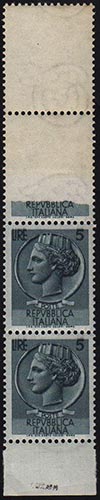 1953 - 5 lire Siracusana, ... 