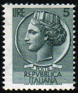 1955 - 5 lire Siracusana, ... 