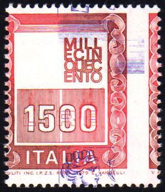 1979 - 1.500 lire Alti valori, ... 
