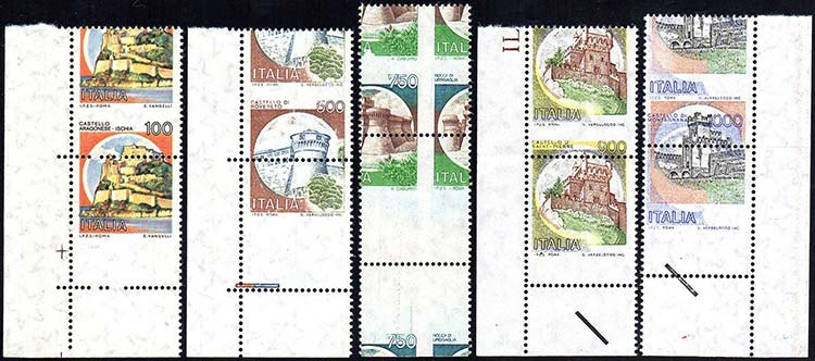 1980 - 100 lire, 500 lire, 750 ... 