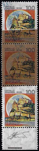 1980 - 100 lire Castelli, striscia ... 