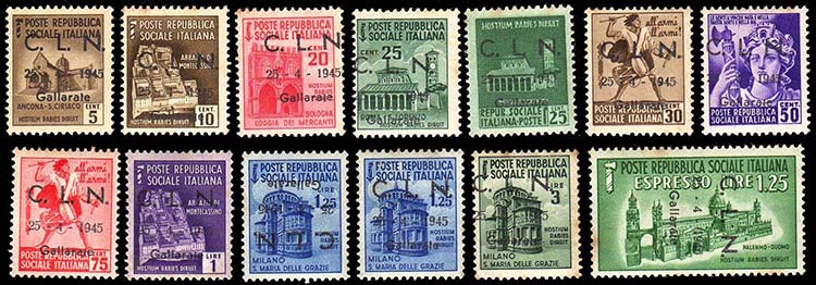 GALLARATE 1945 - Tredici esemplari ... 