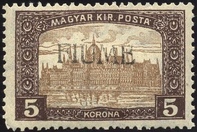 FIUME 1918 - 5 k. soprastampa a ... 