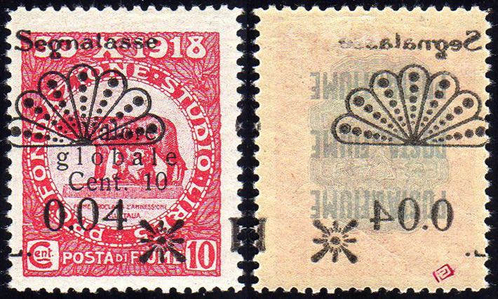 FIUME SEGNATASSE 1921 - 0,04 lire ... 