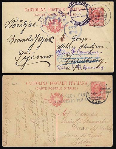 DALMAZIA INTERI POSTALI 1920 - 10 ... 