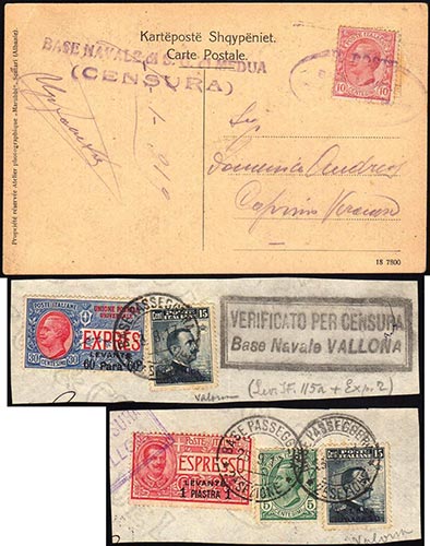 ALBANIA 1917/19 - 10 cent. Leoni ... 