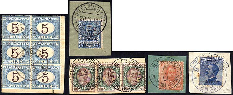 BENGASI 1901/1916 - Cinque ... 