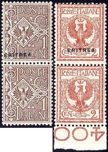 1924 - 1 cent. e 2 cent., entrambi ... 