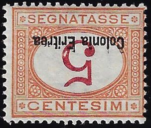 SEGNATASSE 1920 - 5 cent., cifra e ... 