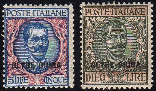 1925 - 5 e 10 lire soprastampati ... 