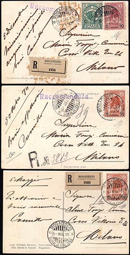 1911 - Due cartoline raccomandate ... 