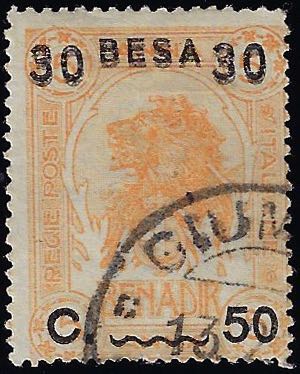 1922 - 30 b. su 50 cent., doppia ... 
